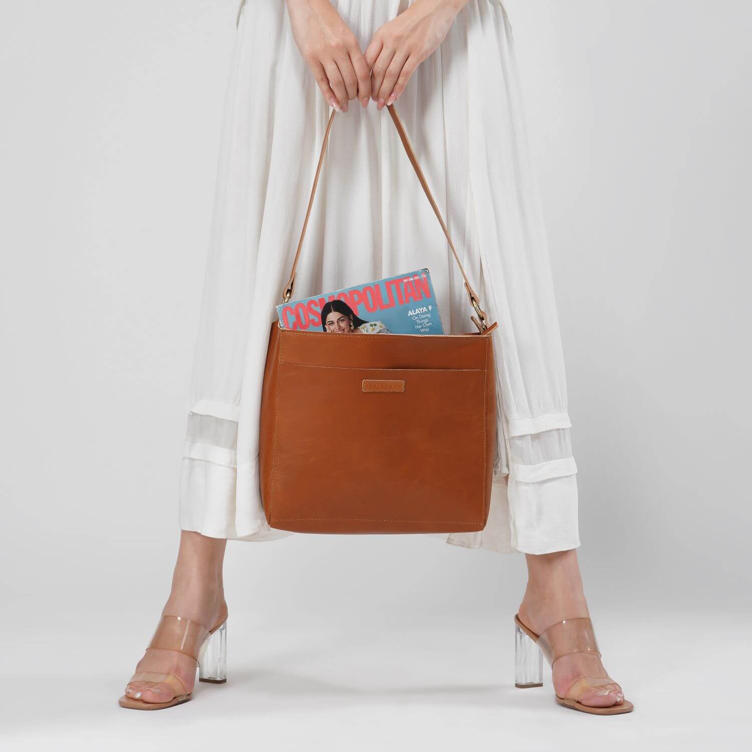 Lisbon Triangle Shoulder Bag | | Tan