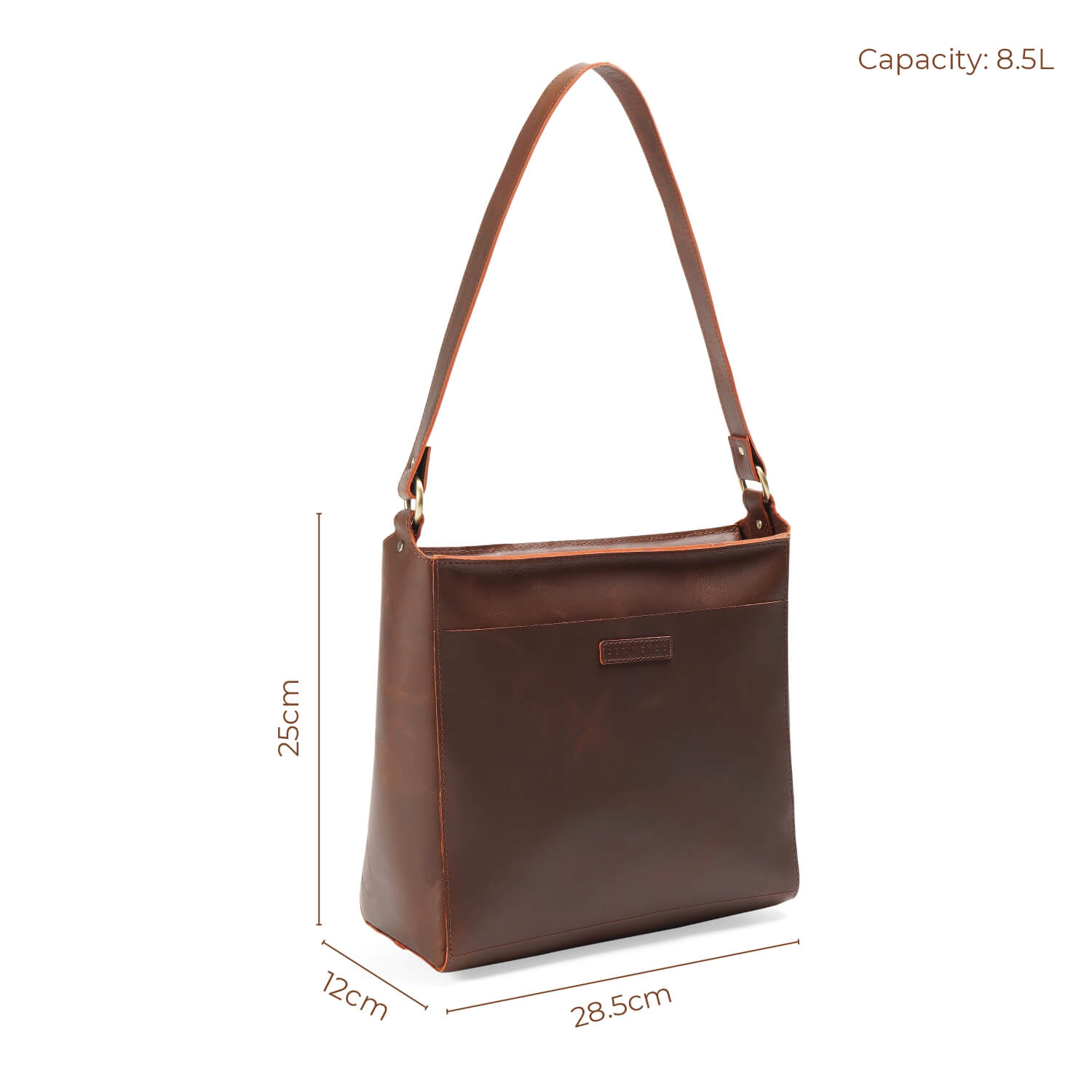 Lisbon Triangle Shoulder Bag | | Brown